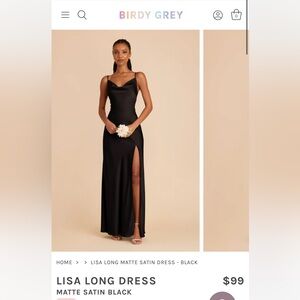Birdy Grey Black Lisa Long Dress